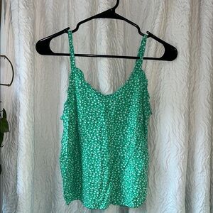 Old Navy Green Floral Camisole